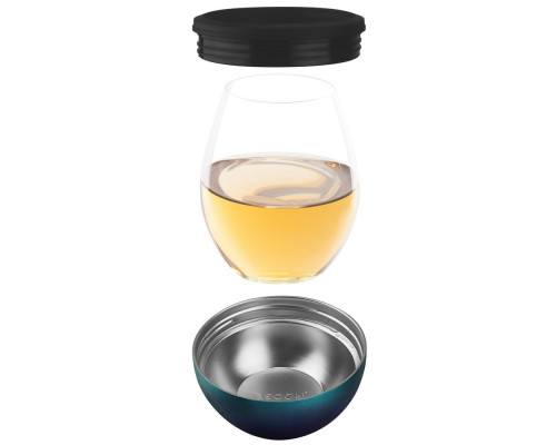 Термобокал для вина Wine Kuzie, черный