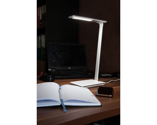 Настольная лампа с беспроводной зарядкой Power Spot, белая