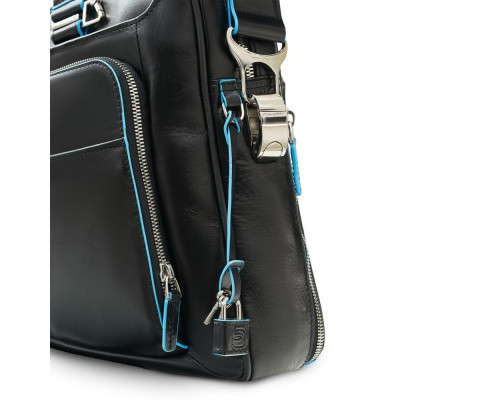 Сумка с отделением для ноутбука Piquadro Blue Square, черная