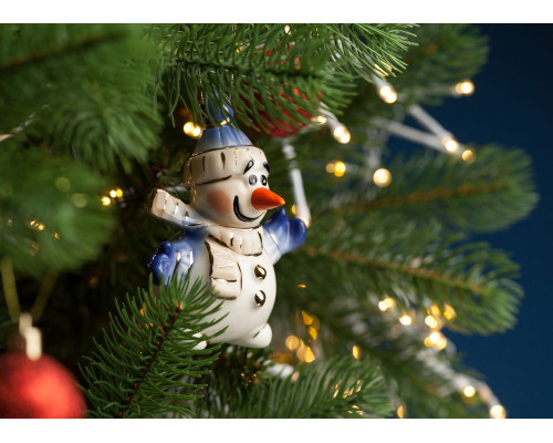 Фарфоровая елочная игрушка Olaf