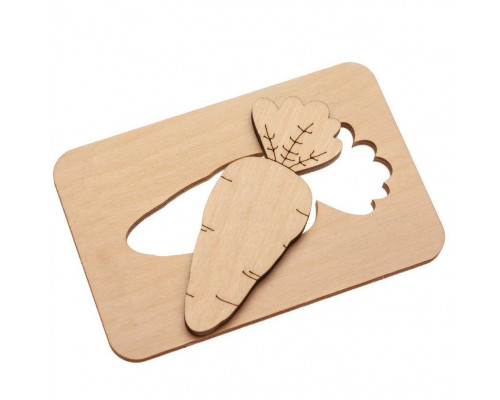 Карточки-раскраски Wood Games, овощи