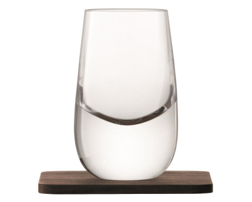 Набор стопок Whisky с деревянными подставками