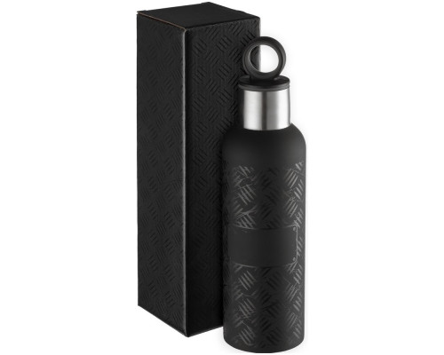 Tермобутылка Hard Work Black, черная