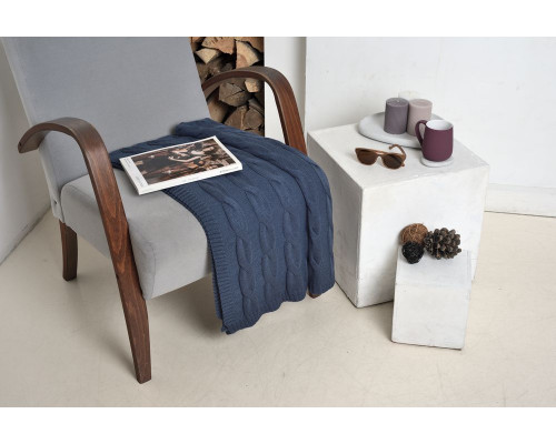 Плед Stille, синий меланж