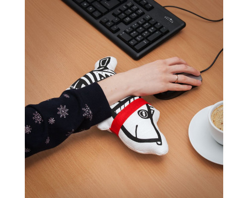 Игрушка «Собака в шарфе», малая, белая