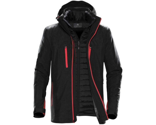 Куртка-трансформер мужская Matrix, черная с красным