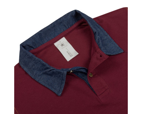 Рубашка поло мужская DNM Forward бордовая