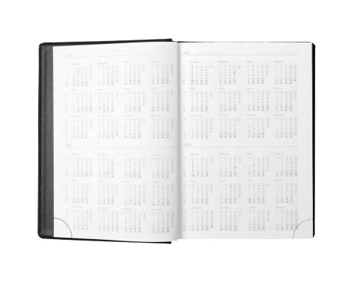 Ежедневник Mobile, недатированный, черный с синим