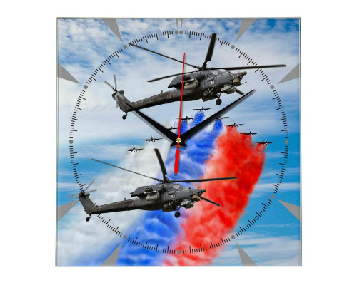 Часы настенные стеклянные Times Square