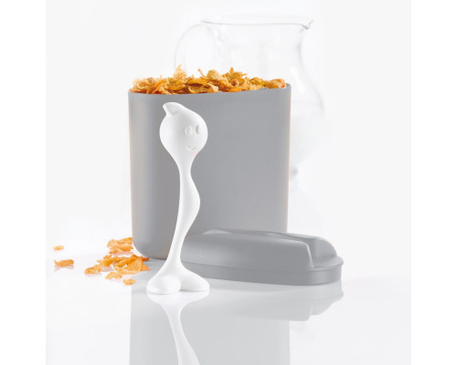 Емкость для хранения с ложкой Hot Stuff, большая, серая