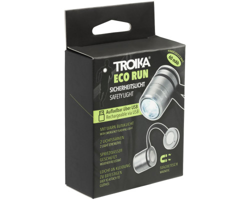 Фонарик Eco Run, серебристый