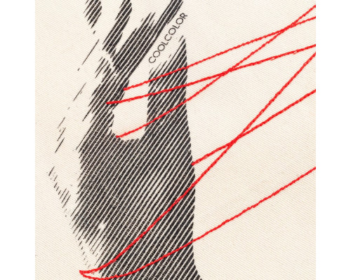 Холщовая сумка «Веревочки», красная