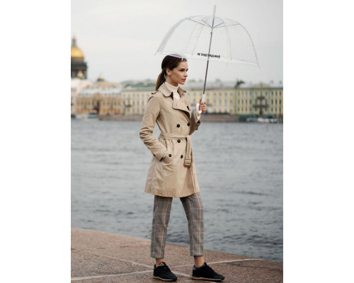 Прозрачный зонт-трость «Не подглядывай»