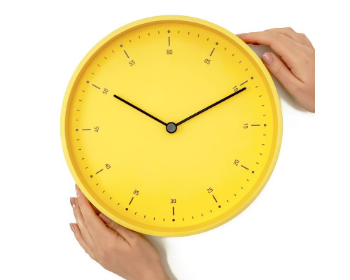 Часы настенные Cleo, желтые