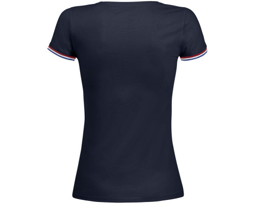 Футболка женская Rainbow Women, темно-синяя с ярко-синим