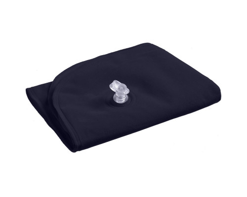 Надувная подушка под шею в чехле Sleep, темно-синяя
