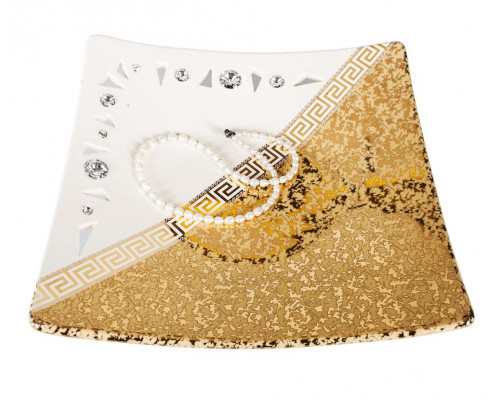 Блюдо с кристаллами Сваровски