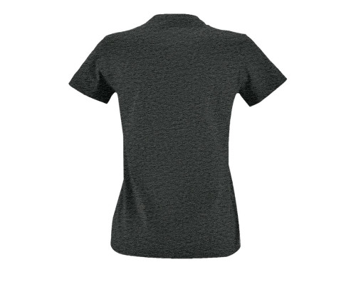 Футболка женская Imperial Fit Women, черный меланж
