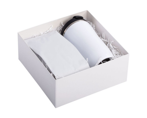 Набор Grain: термостакан и кофе, белый