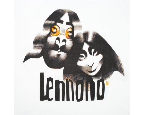 Футболка «Меламед. John Lennon, Yoko Ono», белая
