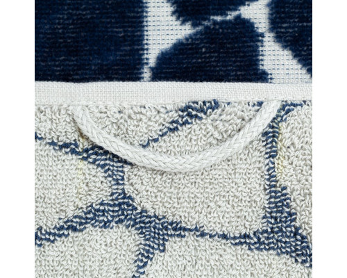 Полотенце Giraffe, большое, бежевое с синим