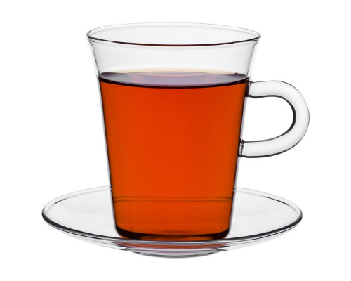 Чашка с блюдцем Glass Duo