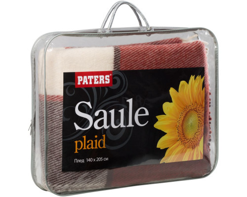 Плед Caledonia, красный с коричневым