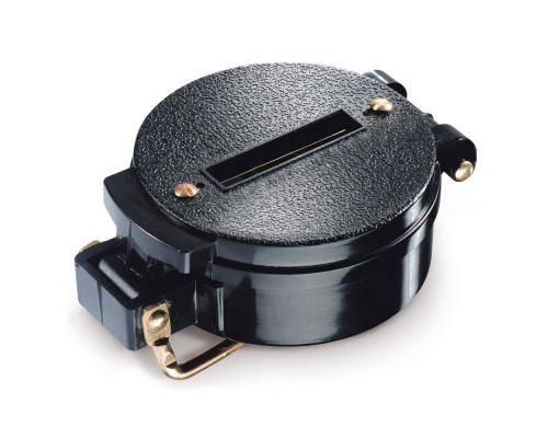 Туристический компас Azimuth, черный с золотой каймой