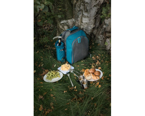 Набор для пикника Fridag на 2 персоны, серый с голубым
