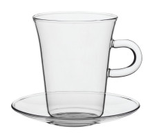 Чашка с блюдцем Glass Duo