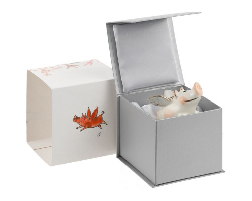 Фарфоровая елочная игрушка Piggy Wingy