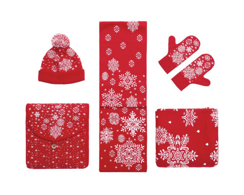 Шапка Snow Fairy, красная