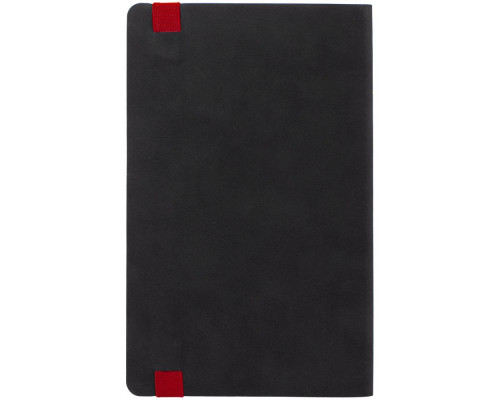 Ежедневник Velours, недатированный, черный с красным