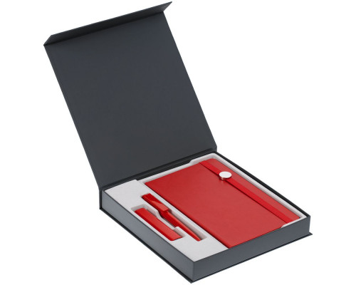 Коробка Arbor под ежедневник 13х21 см, аккумулятор и ручку, серая