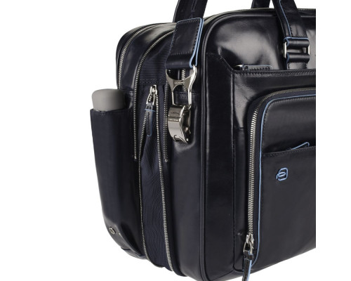 Сумка мужская для ноутбука Piquadro Blue Square, черная