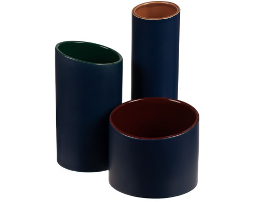 Ваза Form Fluid, малая, сине-бордовая