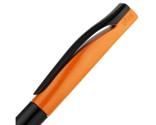 Ручка шариковая Pin Special, черно-оранжевая