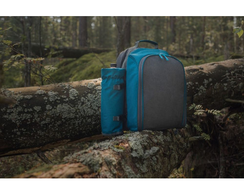 Набор для пикника Fridag на 2 персоны, серый с голубым