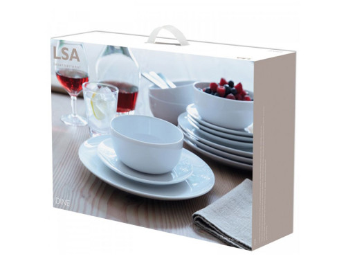 Набор из 12 тарелок Dine, белый