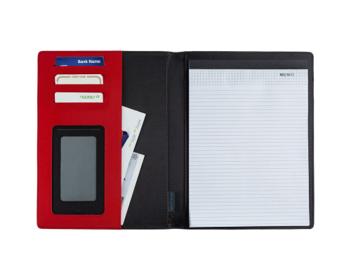 Папка Torga, черная с красным