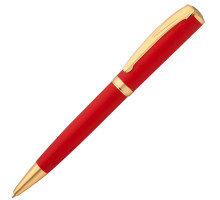Ручка шариковая Forza, красная с золотистым