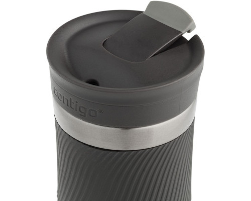 Термостакан Byron, вакуумный, герметичный, серо-стальной