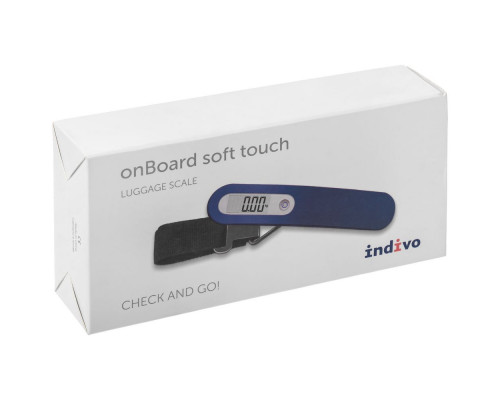Дорожные весы onBoard Soft Touch, синие