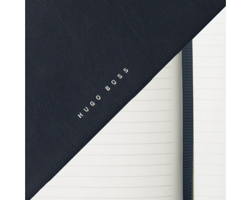 Блокнот Stripe Soft, в линейку, темно-синий