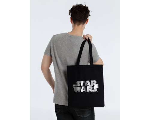 Холщовая сумка Star Wars Silver, черная