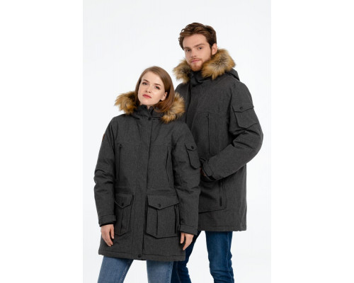 Парка женская Explorer, серый меланж