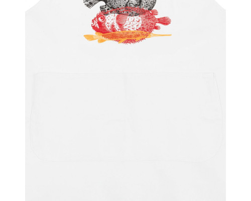 Фартук «Морские обитатели», белый