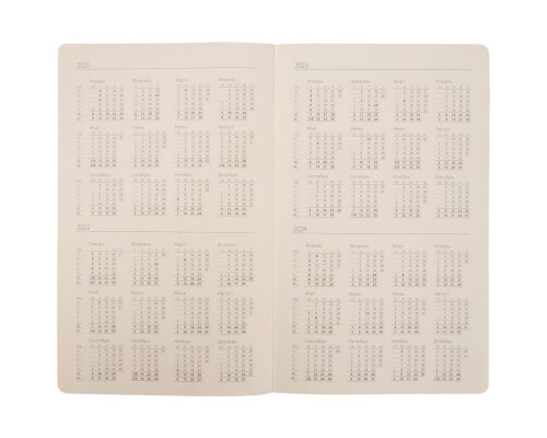 Ежедневник Ton недатированный, черный с синим