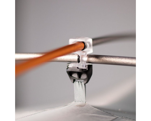 Палатка трекинговая Maxfield 4, серая с оранжевым