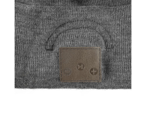 Шапка с Bluetooth наушниками Real Talk Headset, темно-серый меланж